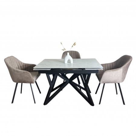 Стол керамический раскладной IMP- Redford 160+30+30