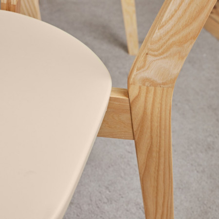 Кухонный комплект Ont- Винцензо 120 бежевый стол + 4 Стула Вито