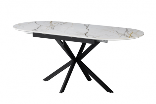 Стол обеденный модерн VTR- TML-1335  (калакатта голд + черный)    