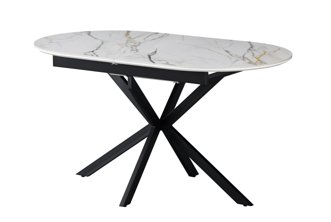 Стол обеденный модерн VTR- TML-1335  (калакатта голд + черный)    