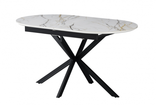 Стол обеденный модерн VTR- TML-1335  (калакатта голд + черный)    