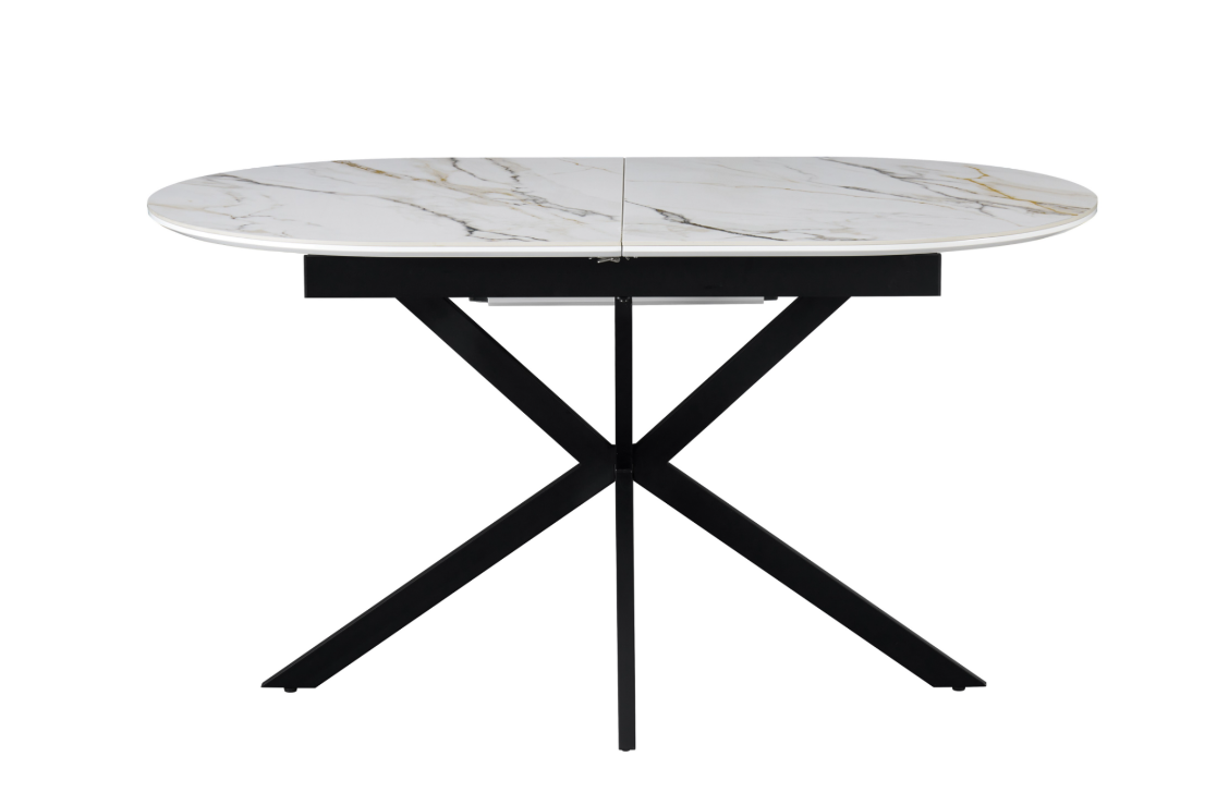 Стол обеденный модерн VTR- TML-1335  (калакатта голд + черный)    