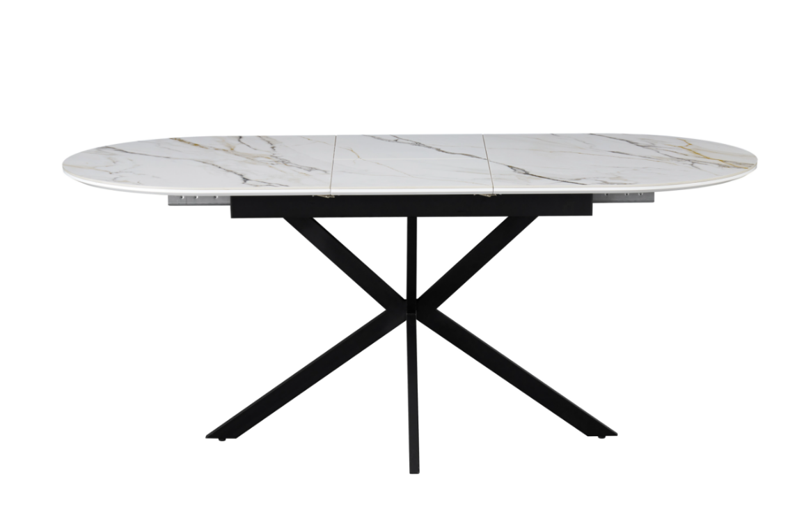 Стол обеденный модерн VTR- TML-1335  (калакатта голд + черный)    