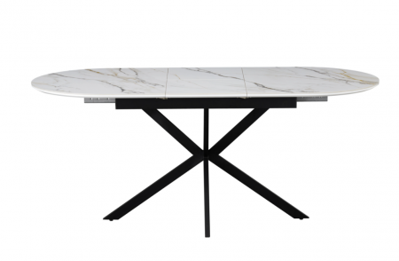 Стол обеденный модерн VTR- TML-1335  (калакатта голд + черный)    