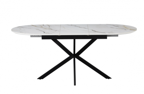 Стол обеденный модерн VTR- TML-1335  (калакатта голд + черный)    