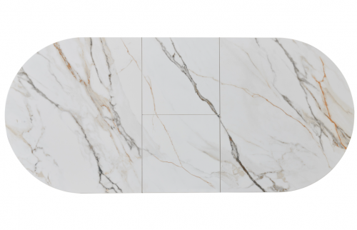 Стол обеденный модерн VTR- TML-1335  (калакатта голд + черный)    