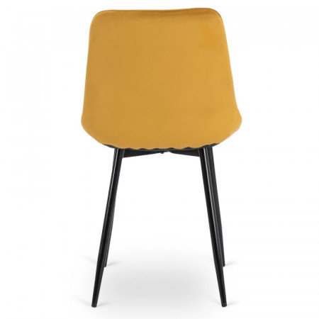 Стул обеденный MEBEL ELITE CHRIS горчичный велюр