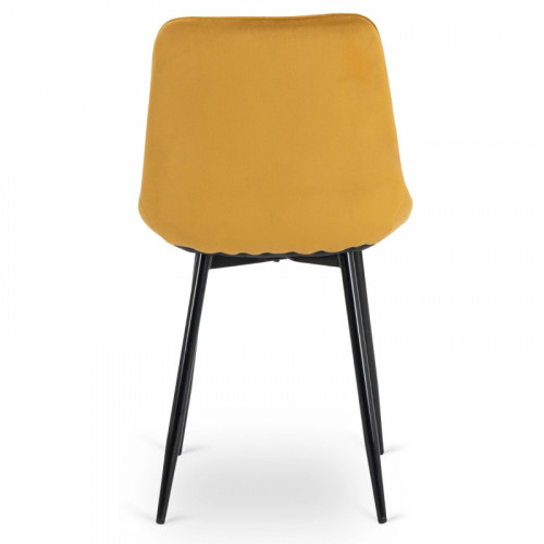 Стул обеденный MEBEL ELITE CHRIS горчичный велюр