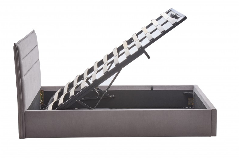 Кровать с подъемным механизмом BIO- Оливия (светло-серый) 