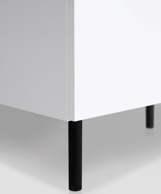 Комод MRK- Нео 4дв 2,0 м глянец дуб Ливорно/ суперМат белый 