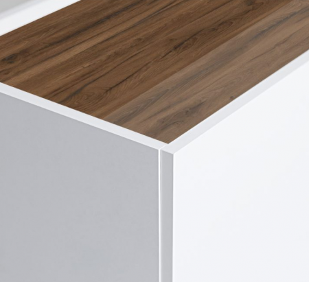 Комод MRK- Нео 4дв 2,0 м глянец дуб Ливорно/ суперМат белый 