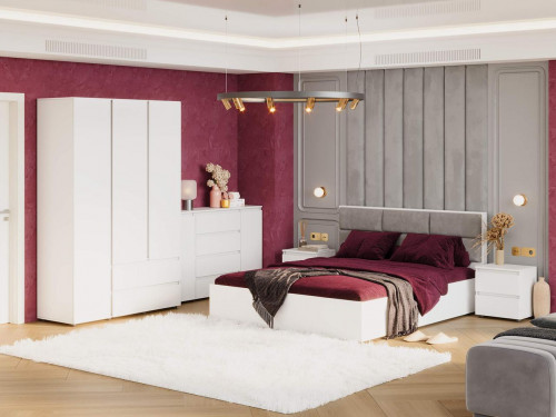 Спальня (модульная) EVR- Лайт-4 белый(нимфея альба)