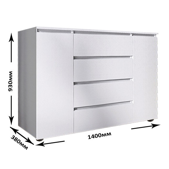 Спальня (модульная) EVR- Лайт-4 белый(нимфея альба)