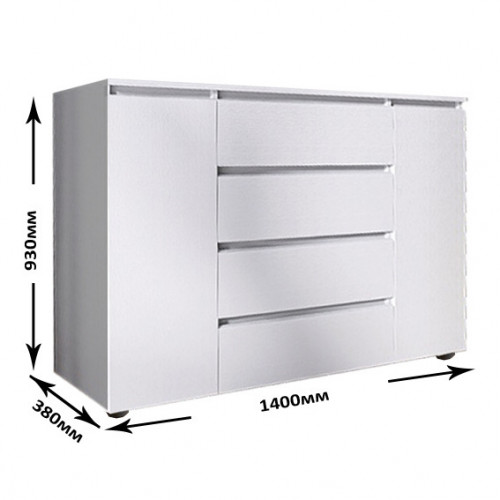 Спальня (модульная) EVR- Лайт-4 белый(нимфея альба)