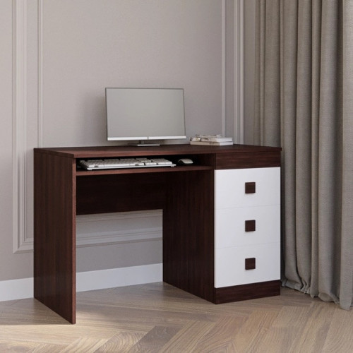 Стол письменный EVR- Соната венге + белый