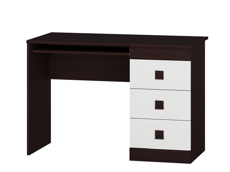 Стол письменный EVR- Соната венге + белый
