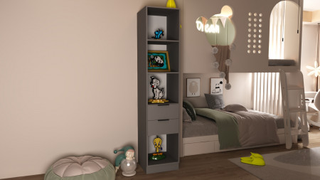 Шкаф-пенал открытый на 2 шухляды ViA- Сити С-2