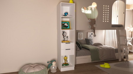 Шкаф-пенал открытый на 2 шухляды ViA- Сити С-2