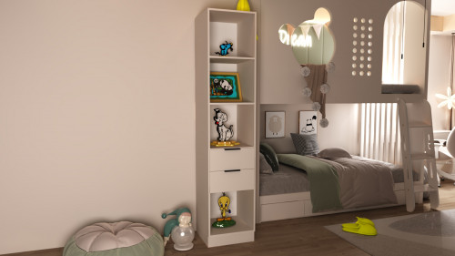 Шкаф-пенал открытый на 2 шухляды ViA- Сити С-2