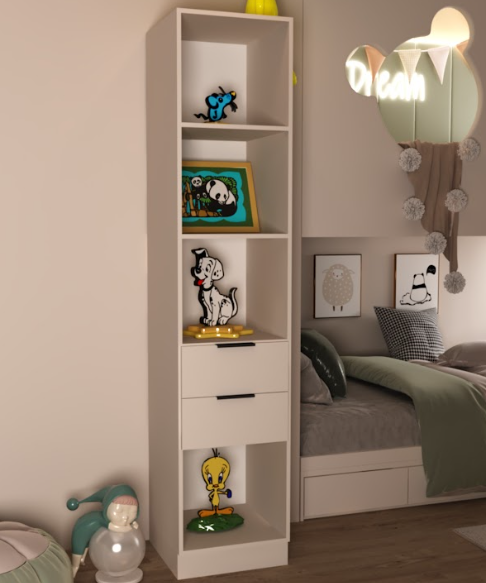 Шкаф-пенал открытый на 2 шухляды ViA- Сити С-2