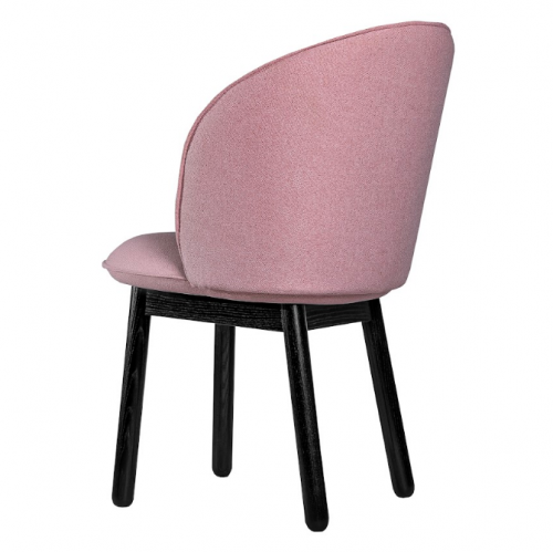 Стул обеденный LVK- Stitch comfort массив ясеня черный ткань (Spenser 22)