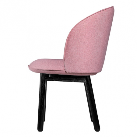 Стул обеденный LVK- Stitch comfort массив ясеня черный ткань (Spenser 22)