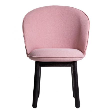 Стул обеденный LVK- Stitch comfort массив ясеня черный ткань (Spenser 22)