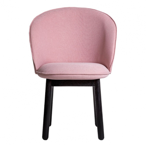 Стул обеденный LVK- Stitch comfort массив ясеня черный ткань (Spenser 22)