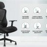 Крісло для оператора LUX- K2-GH-02 GREY ергономічне