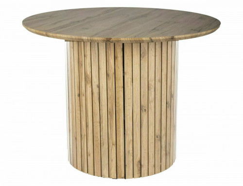 Комплект обеденный SIGNAL: стол д.100см  Socrates(дуб Артизан) + 3 стула Remo Brego(серый)