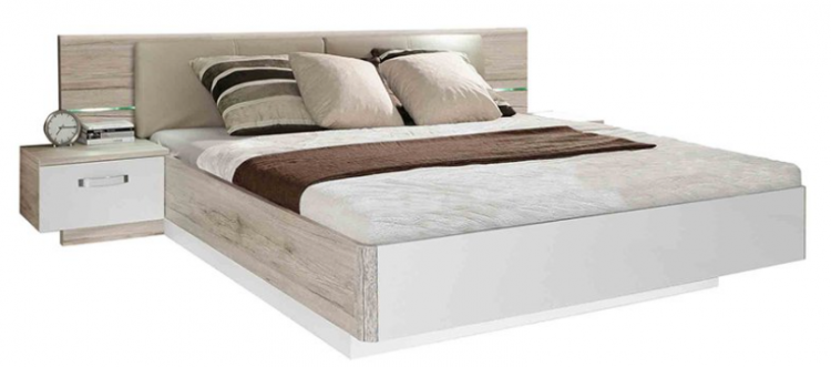 Кровать двухспальная PL- Forte RONDINO RDNL182B (180х200)