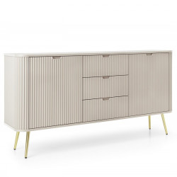 Комод Perfect Home Зова/Zova 2-дверный с 3 ящиками и золотыми ножками KSZ168 Кашемир
