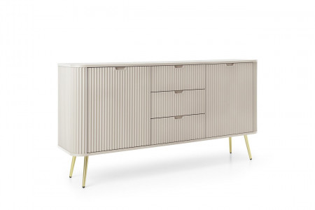 Комод Perfect Home Зова/Zova 2-дверный с 3 ящиками и золотыми ножками KSZ168 Кашемир