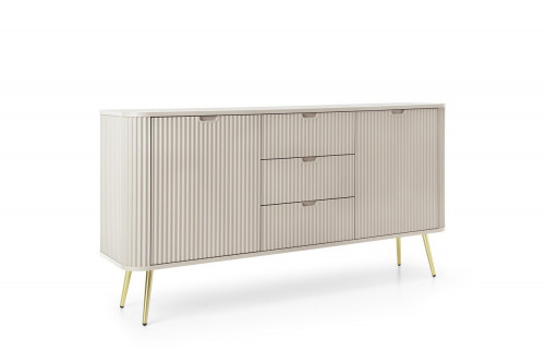 Комод Perfect Home Зова/Zova 2-дверный с 3 ящиками и золотыми ножками KSZ168 Кашемир