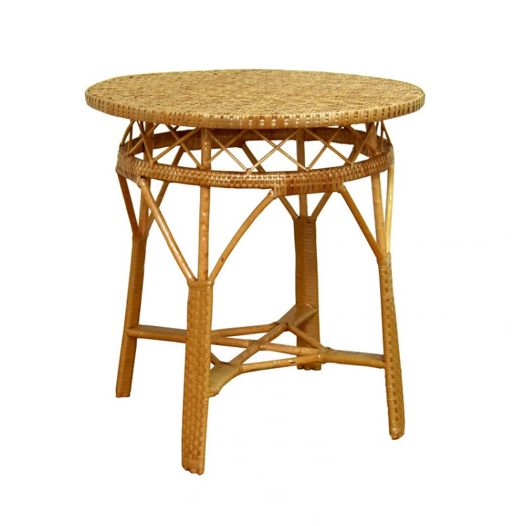 Стол обеденный из лозы CHL- СЖ-6 (диаметр 73 см)
