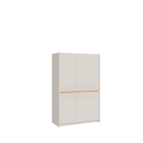 Витрина с освещением Л/П Forte OAK SQUERE OSQV421B песочный 