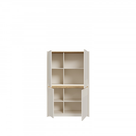 Витрина с освещением Л/П Forte OAK SQUERE OSQV421B песочный 