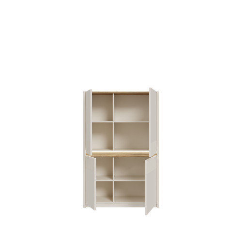 Витрина с освещением Л/П Forte OAK SQUERE OSQV421B песочный 