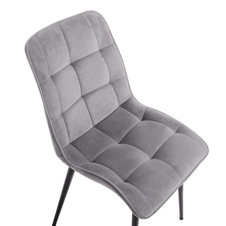 Стул обеденный Avn- EVA Light Grey Velvet 