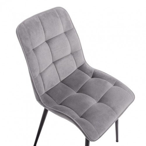 Стул обеденный Avn- EVA Light Grey Velvet 