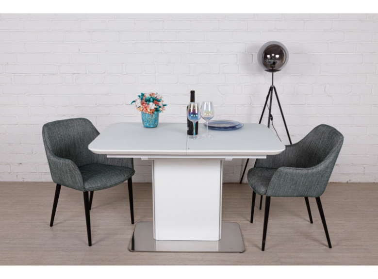 Стол обеденный модерн NL- Barrie 120/160*80 белый