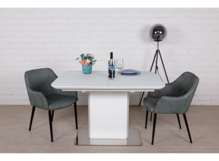 Стол обеденный модерн NL- Barrie 120/160*80 белый