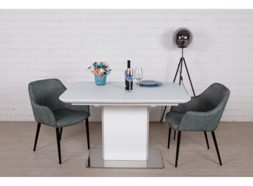 Стол обеденный модерн NL- Barrie 120/160*80 белый
