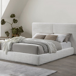 Кровать двуспальная HALMAR MADERA 160 (кремовый) 160х200