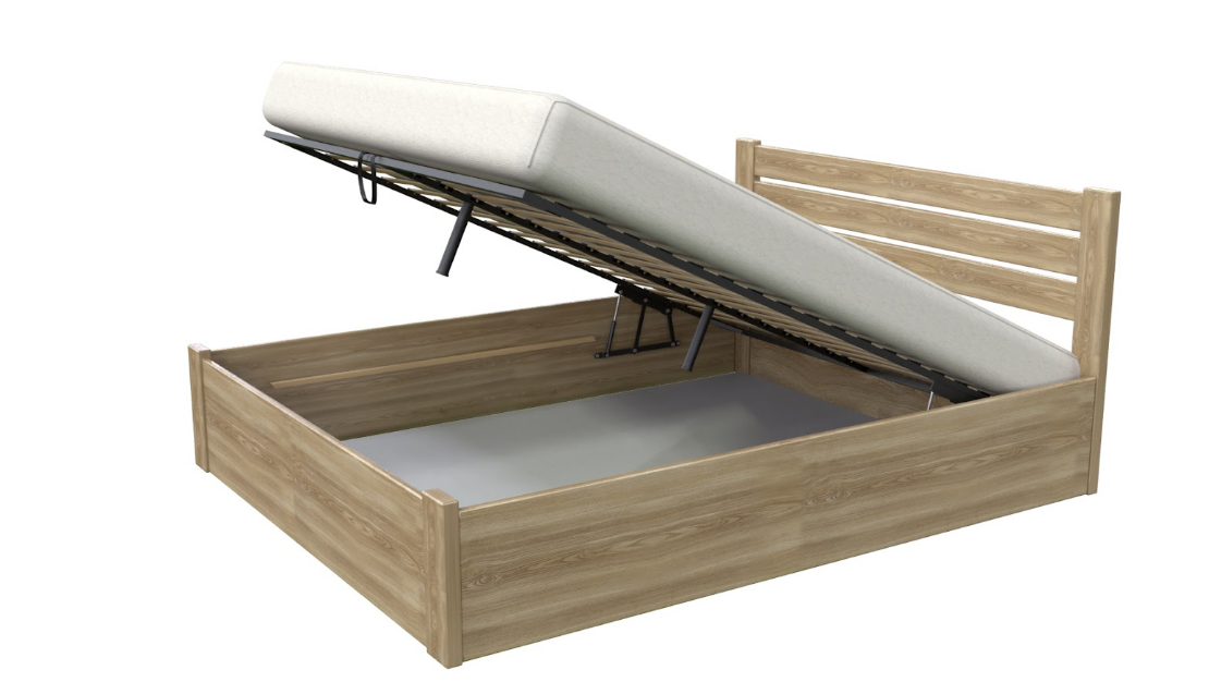 Кровать деревянная с механизмом MOM- Eko Plus (Эко Плюс) без матраса