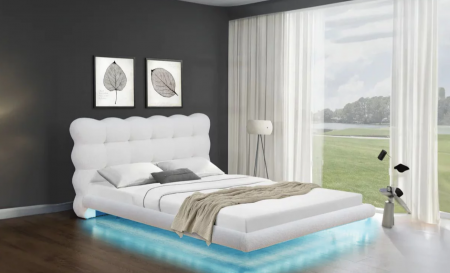 Кровать с подьемным механизмом CRV- Mellow Swan feather 160*200 . 180*200 c подсветкой