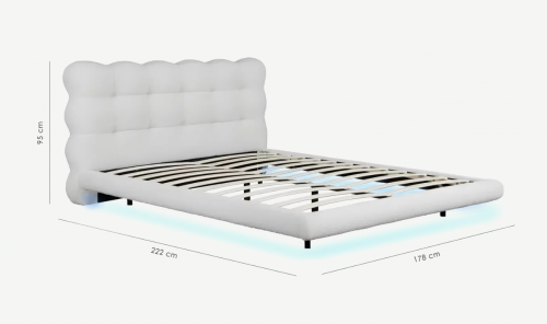 Кровать с подьемным механизмом CRV- Mellow Swan feather 160*200 . 180*200 c подсветкой