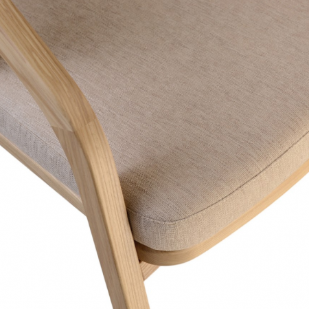 Стул обеденный LVK- Otis натуральный (Ясень) ткань (Superior 02) 