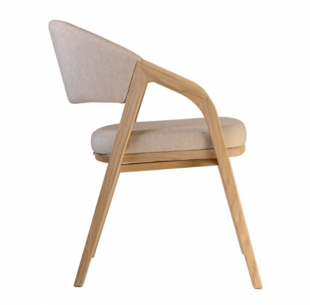 Стул обеденный LVK- Otis натуральный (Ясень) ткань (Superior 02) 