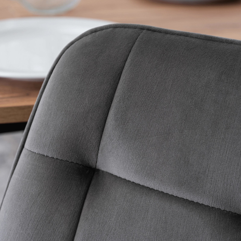 Стул обеденный MEBEL ELITE CHRIS серый велюр